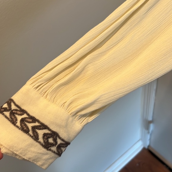 Free people flowy embroidered mini dress tunic - Picture 4 of 8